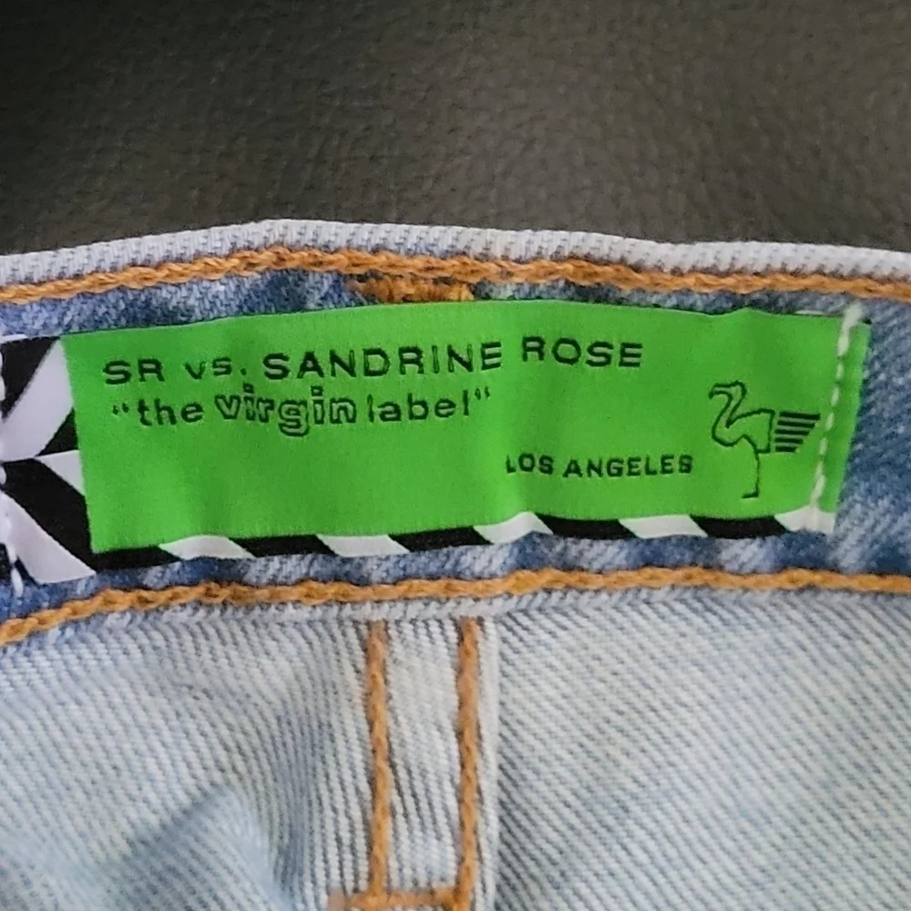 Free People X‎ Sandrine Rose Raw Hem Button Fly Denim Cut Off Shorts